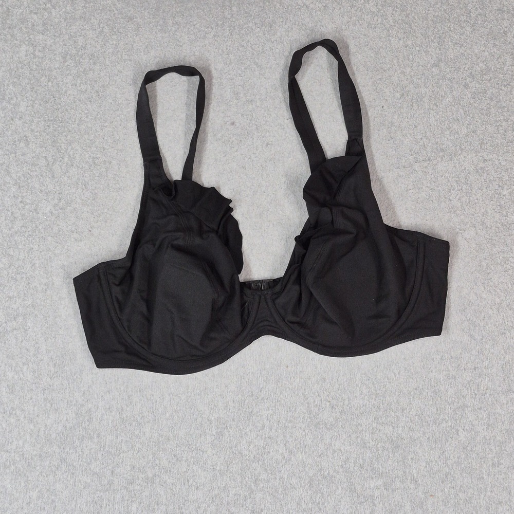 Freya Women Bra 38DDD Black Underwired Minimizer Adjustable Straps